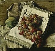 Francis Barraud Nature morte aux raisins oil painting